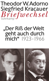 Cover: Theodor W. Adorno / Siegfried Kracauer: Briefwechsel