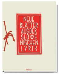 Buchcover: Fabjan Hafner (Hg.). Neue Blätter aus der slowenischen Lyrik. Wieser Verlag, Klagenfurt, 2005.