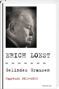 Buchcover: Erich Loest. Gelindes Grausen - Tagebuch 2011-2013. Mitteldeutscher Verlag, Halle, 2014.