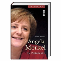 Buchcover: Volker Resing. Angela Merkel - Die Protestantin. St. Benno Verlag, 2009.