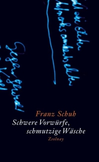 Buchcover: Franz Schuh. Schwere Vorwürfe, schmutzige Wäsche. Zsolnay Verlag, Wien, 2006.