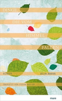 Buchcover: Selja Ahava. Dinge, die vom Himmel fallen - Roman. Mare Verlag, Hamburg, 2017.