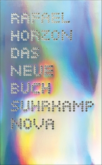 Buchcover: Rafael Horzon. Das Neue Buch - Roman. Suhrkamp Verlag, Berlin, 2020.