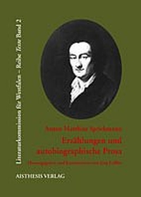 Buchcover: Anton Matthias Sprickmann. Erzählungen und autobiografische Prosa. Aisthesis Verlag, Bielefeld, 2005.
