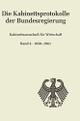Cover: Hartmut Weber (Hg.). Die Kabinettsprotokolle der Bundesregierung - Kabinettsausschuss für Wirtschaft. Band 4 1958-1961. Oldenbourg Verlag, München, 2008.
