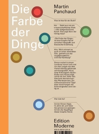 Buchcover: Martin Panchaud. Die Farbe der Dinge. Edition Moderne, Zürich, 2020.