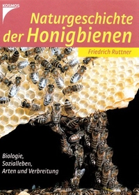 Buchcover: Friedrich Ruttner. Naturgeschichte der Honigbienen. Franckh-Kosmos-Verlag, Stuttgart, 1992.