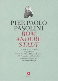 Buchcover: Pier Paolo Pasolini. Rom, andere Stadt - Geschichten und Gedichte. Corso Verlag, Hamburg, 2010.