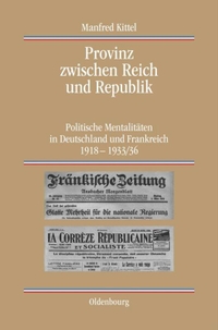Cover: Provinz zwischen Reich und Republik