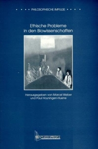 Buchcover: Ethische Probleme in den Biowissenschaften. Synchron Wissenschaftsverlag, Heidelberg, 2001.