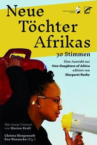 Buchcover: Jona Elisa Krützfeld / Christa Morgenrath. Neue Töchter Afrikas - 30 Stimmen. Unrast Verlag, Münster, 2023.