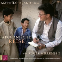Buchcover: Roger Willemsen. Afghanische Reise - 1 mp3-CD. tacheles!/RoofMusic, Bochum, 2022.
