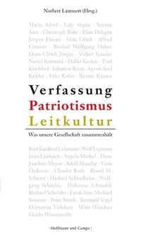 Buchcover: Norbert Lammert (Hg.). Verfassung, Patriotismus, Leitkultur - Was unsere Gesellschaft zusammenhält. Hoffmann und Campe Verlag, Hamburg, 2006.