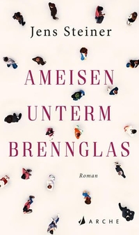 Buchcover: Jens Steiner. Ameisen unterm Brennglas - Roman. Arche Verlag, Zürich, 2020.