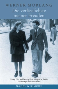 Buchcover: Werner Morlang. Die verlässlichste meiner Freuden - Hanny Fries und Ludwig Hohl: Gespräche, Briefe, Zeichnungen und Dokumente. Nagel und Kimche Verlag, Zürich, 2003.