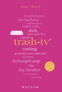 Buchcover: Anja Rützel. Trash-TV. Reclam Verlag, Stuttgart, 2017.