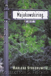 Buchcover: Marlene Streeruwitz. Majakowskiring - Erzählung. S. Fischer Verlag, Frankfurt am Main, 2000.