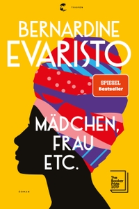 Buchcover: Bernardine Evaristo. Mädchen, Frau etc. - Roman. Tropen Verlag, Stuttgart, 2021.