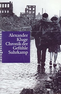 Buchcover: Alexander Kluge. Chronik der Gefühle - Band 1: Basisgeschichten, Band 2: Lebensläufe. Suhrkamp Verlag, Berlin, 2000.