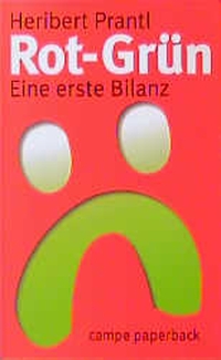 Buchcover: Heribert Prantl. Rot-Grün - Eine erste Bilanz. Hoffmann und Campe Verlag, Hamburg, 1999.