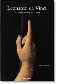 Buchcover: Frank Zöllner. Leonardo da Vinci - 1452-1519. Sämtliche Gemälde und Zeichnungen. Taschen Verlag, Köln, 2003.