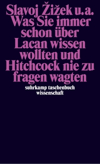 Buchcover: Was Sie immer schon über Lacan wissen wollten und Hitchcock nie zu fragen wagten. Suhrkamp Verlag, Berlin, 2002.