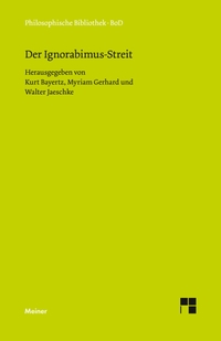 Cover: Der Ignorabimus-Streit
