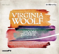 Cover: Virginia Woolf. Jacobs Zimmer - 4 CDs. DHV - Der Hörverlag, München, 2013.