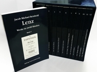 Cover: Jacob Michael Reinhold Lenz. Jacob Michael Reinhold Lenz: Werke in zwölf Bänden. Röhrig Universitätsverlag, St. Ingbert, 2000.