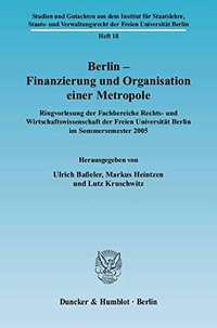Cover: Berlin - Finanzierung und Organisation einer Metropole