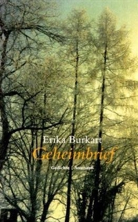 Buchcover: Erika Burkart. Geheimbrief - Gedichte. Ammann Verlag, Zürich, 2008.