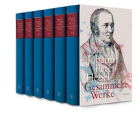 Buchcover: Johann Peter Hebel. Johann Peter Hebel: Gesammelte Werke - Kommentierte Lese- und Studienausgabe in sechs Bänden. Wallstein Verlag, Göttingen, 2019.
