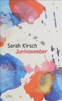 Buchcover: Sarah Kirsch. Juninovember. Deutsche Verlags-Anstalt (DVA), München, 2013.