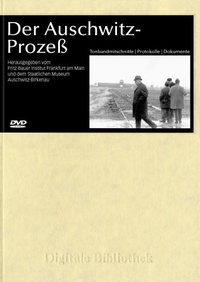 Buchcover: Der Auschwitz-Prozess - Tonbandmitschnitte, Protokolle und Dokumente. DVD. Directmedia Publishing, Berlin, 2004.