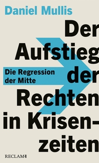 Buchcover: Daniel Mullis. Der Aufstieg der Rechten in Krisenzeiten - Die Regression der Mitte. Reclam Verlag, Stuttgart, 2024.