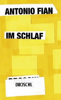 Buchcover: Antonio Fian. Im Schlaf - Erzählungen nach Träumen. Droschl Verlag, Graz, 2009.