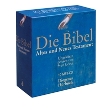 Buchcover: Die Bibel (unrevidierte Elberfelder Übersetzung) - Altes und Neues Testament. 10 MP3-CD . Diogenes Verlag, Zürich, 2006.