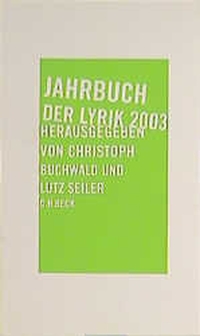 Buchcover: Jahrbuch der Lyrik 2003. C.H. Beck Verlag, München, 2002.
