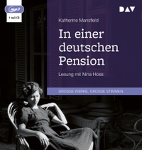 Buchcover: Katherine Mansfield. In einer deutschen Pension - 1 MP3-CD. Der Audio Verlag (DAV), Berlin, 2023.
