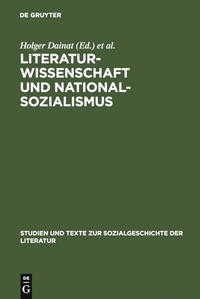 Cover: Literaturwissenschaft und Nationalsozialismus